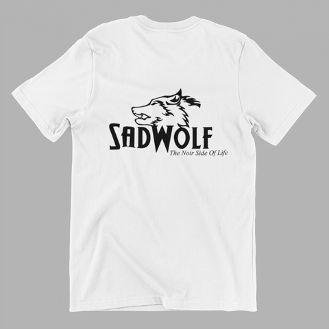 SadWolf Minimalistic T-Shirt: »SadWolf« Herren Weiß