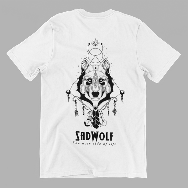 SadWolf Vintage T-Shirt: »Arcanine« Herren Weiß